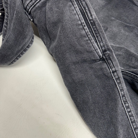 Free people deep V denim jump suit size 4 - Picture 8 of 9